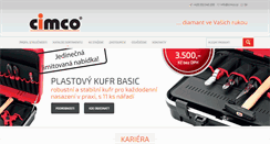 Desktop Screenshot of cimco.cz