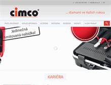 Tablet Screenshot of cimco.cz