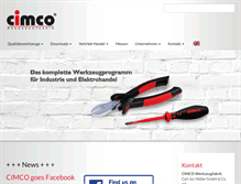 Tablet Screenshot of cimco.de